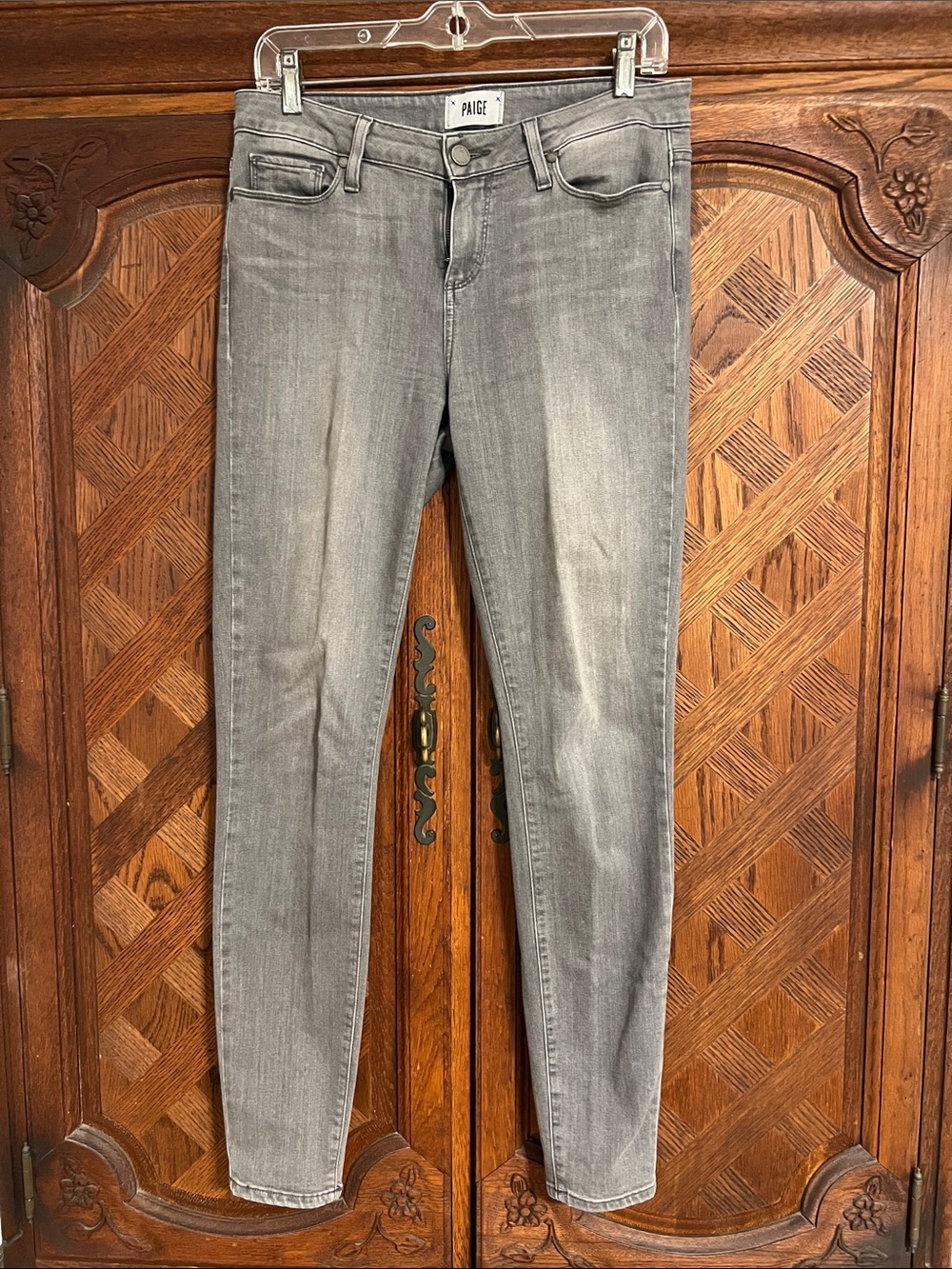 PAIGE Gray Skinny Jeans — Women's Slim Stretch